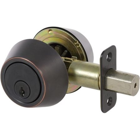 CLASSIC ACCESSORIES Double Cylinder Deadbolt Grade 3; Edged Bronze VE266747